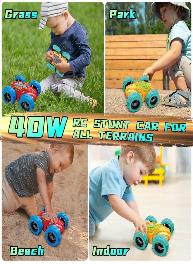 MSHALADE Toddlers Car Toys for 1-3, Toys Cars for Ages 2-4, Double-Sided Monster Truck Toys, Stunt Push and Go Friction Cars, 3 Year Old Boy Toys, Toy Cars for 2 3 4 5 6 Year Old Boy Christmas Birthday Gift - Image 3